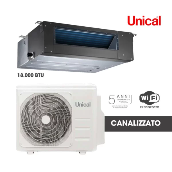Climatizzatore Canalizzato Unical 18000 Btu CN11 18H - immagine 2